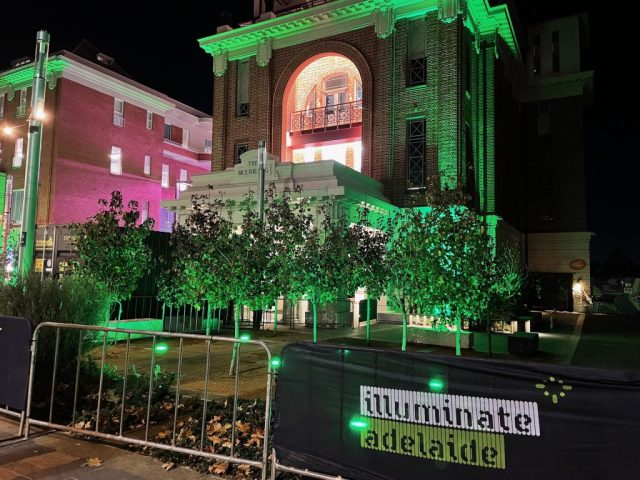 At the start of our walk along North Terrace At the start of our walk along North Terrace