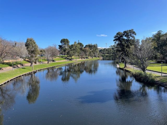 The starting point for Day 2 of our River Torrens walk