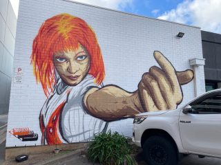 Street art on Addie Place