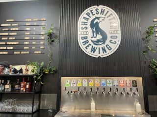Beer taps at Shapeshifter Brewing Company Beer taps at Shapeshifter Brewing Company