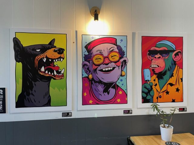 Art from the 'Freakshow' collection by ANGVS at Shapeshifter Brewing Co