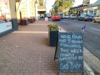 We didn't enjoy all of the winter weather in Adelaide