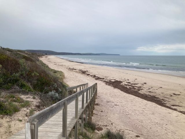 Our entrance to Normanville Beach