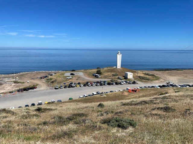 View of the lighthouse at Cape Jervis View of the lighthouse at Cape Jervis