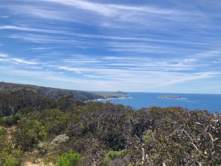 View of The Bluff in the distance