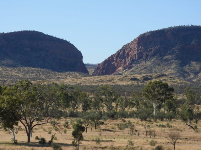 View of Simpsons Gap from the Woodland Trail