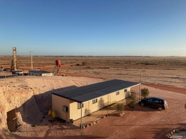 Overhead view of our Coober Pedy accommodation Overhead view of our Coober Pedy accommodation