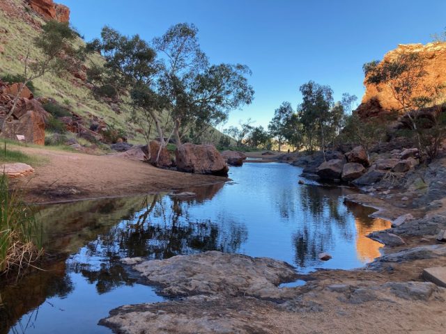 Roe Creek runs into Simpsons Gap