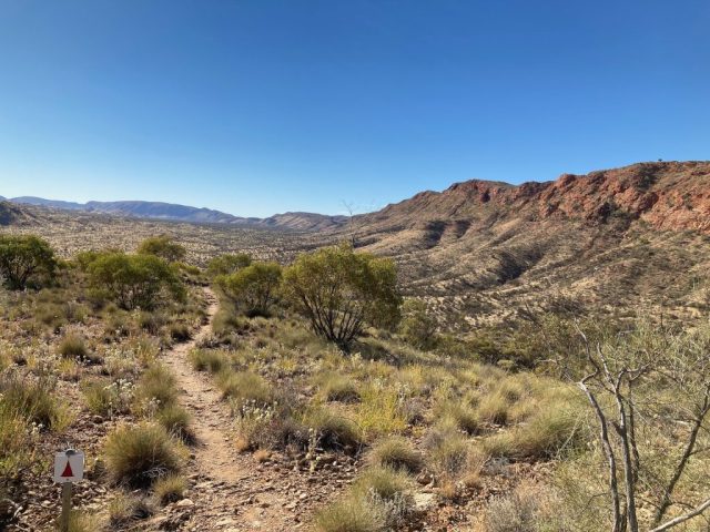 Heading back downhill on the Panorama Walk