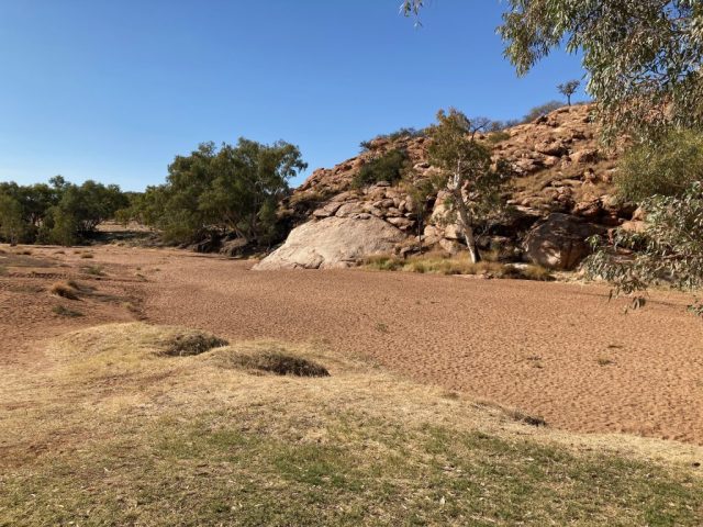 The Todd River near Alice Springs Telegraph Station
