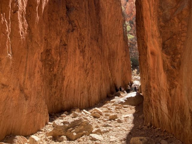 People inside Standley Chasm People inside Standley Chasm