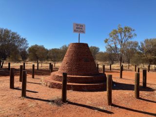The highest point on the Stuart Highway - 727.2m above sea level