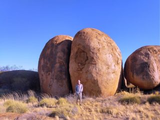 PB with a boulder PB with a boulder