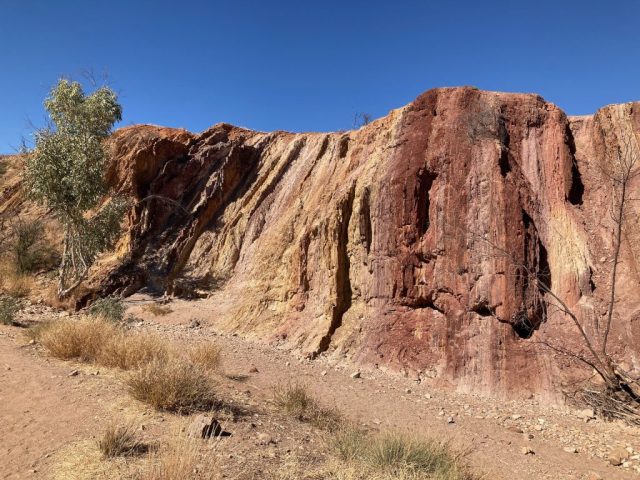 The cliffs at Ochre Pits