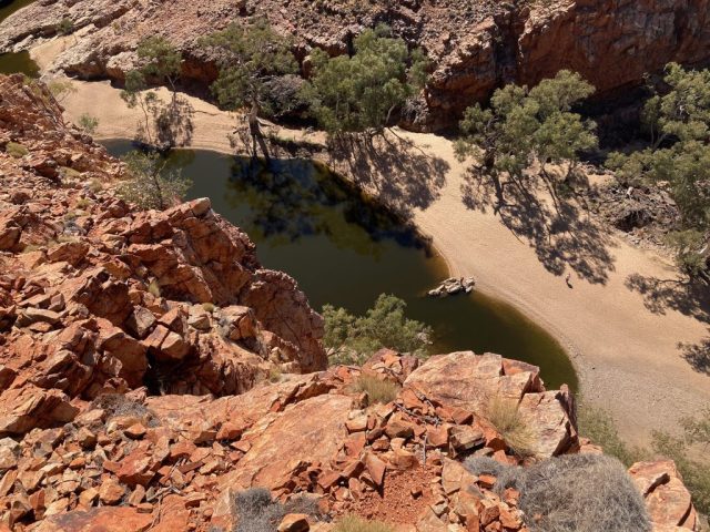 View of the waterhole from Ghost Gum Lookout View of the waterhole from Ghost Gum Lookout