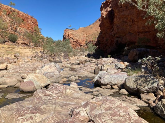 In the gorge on Ghost Gum Walk In the gorge on Ghost Gum Walk