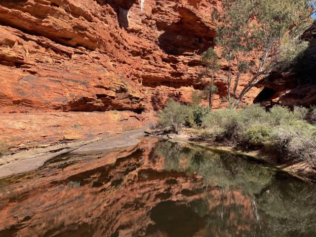 The 'Garden of Eden' - a pool at the bottom of the canyon The 'Garden of Eden' - a pool at the bottom of the canyon