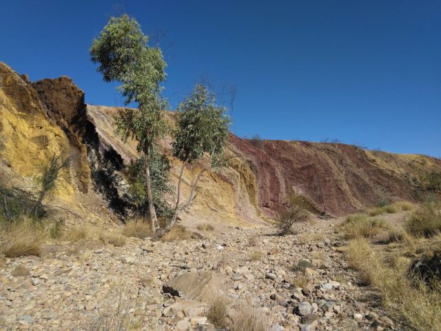 Dry creek bed at Ochre Pits