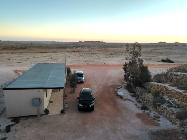 Overhead view of our accommodation