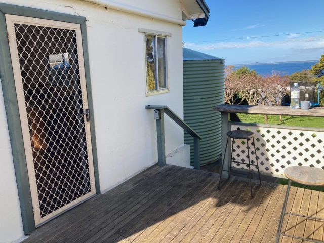Our deck area